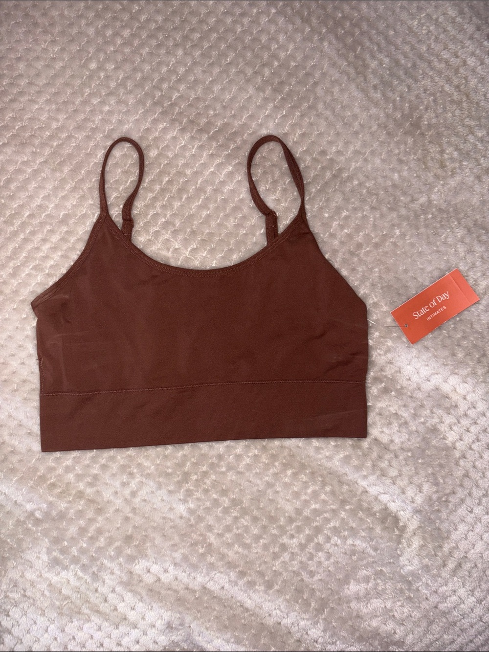 Aritzia Seamless Bralette - Chocolate Brown